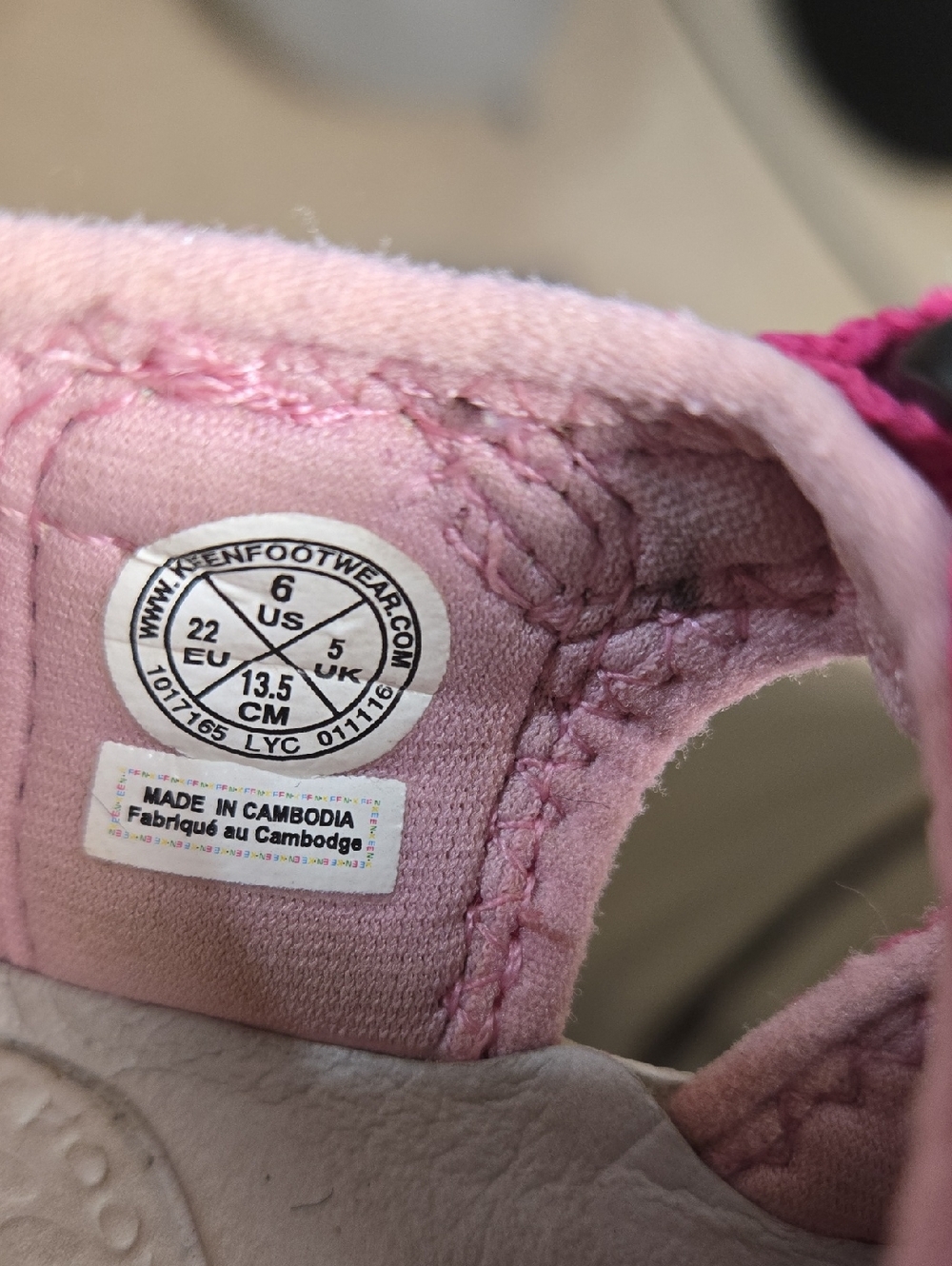 Keen Toddlers' Seacamp II CNX Very Berry/Dawn Pink Closed-Toe Sandals Sz 6 - Picture 7 of 8